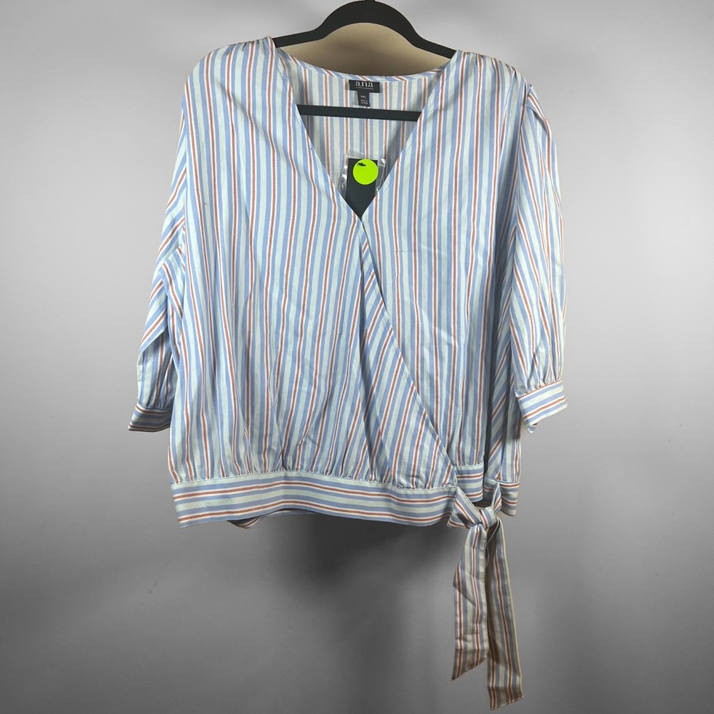Striped Wrap Top
